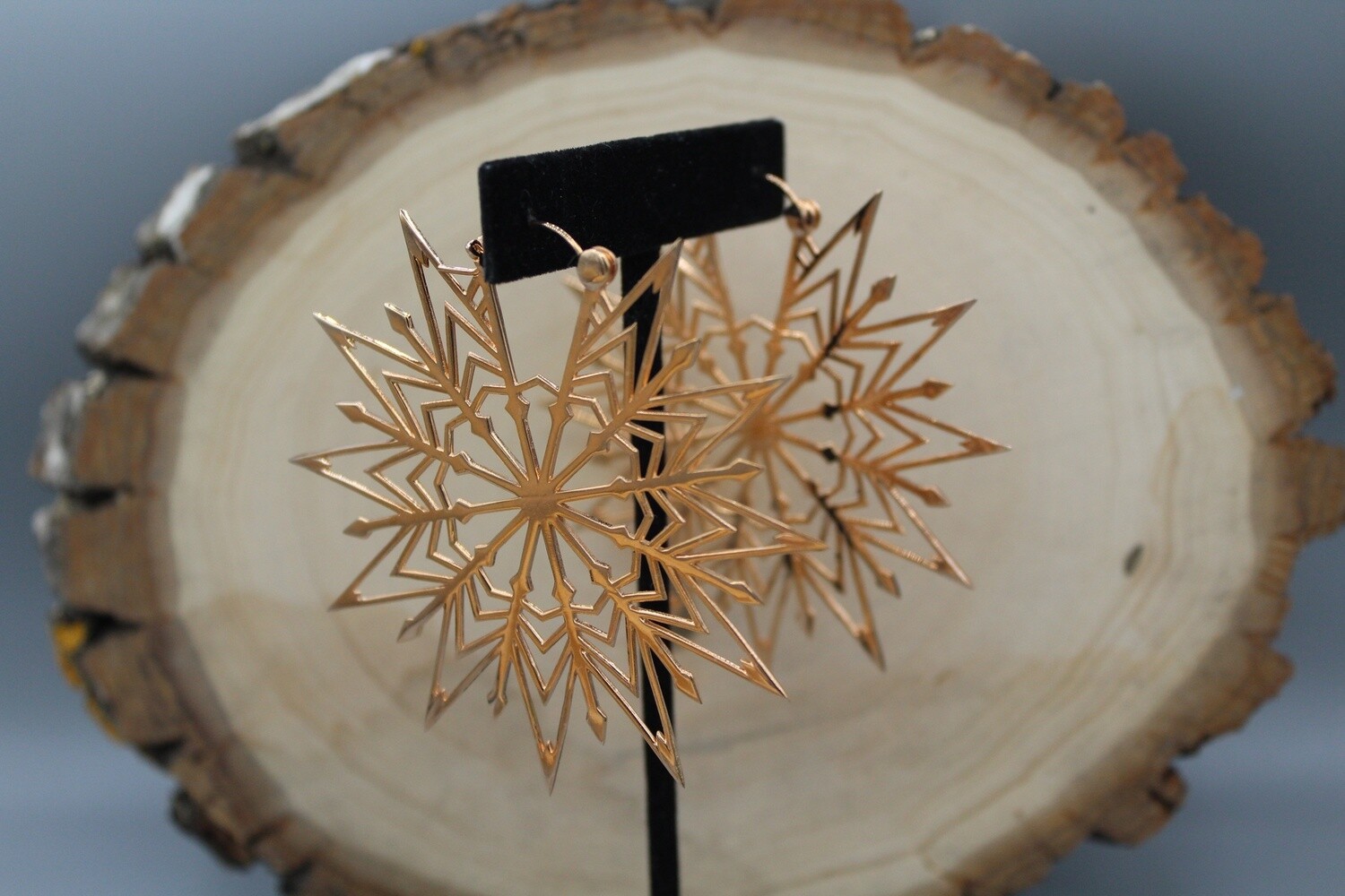 Symmetry Hoops, Material: Rose Gold Plated