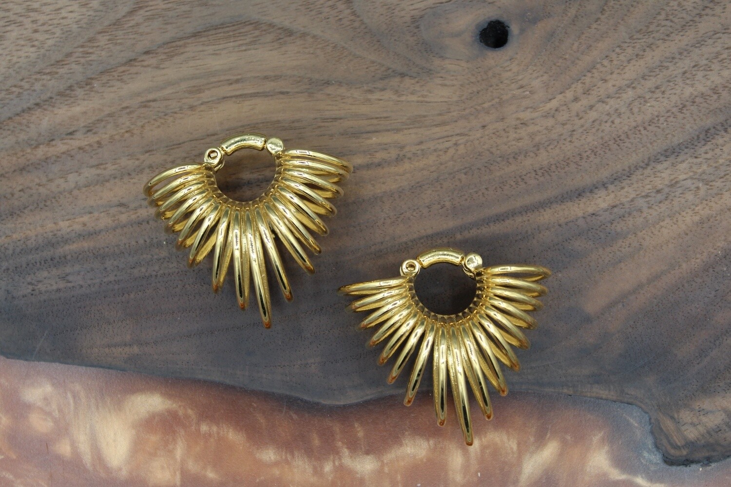 Warrior Weights, Material: Yellow Gold Plated (Satin Finish)