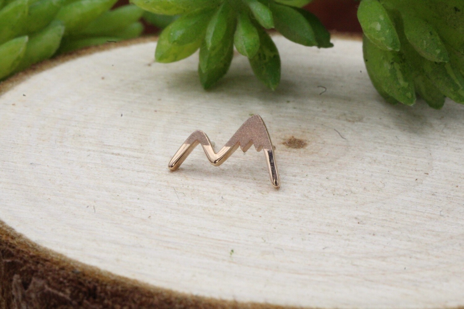 Threadless Rose Gold Mountain Peak