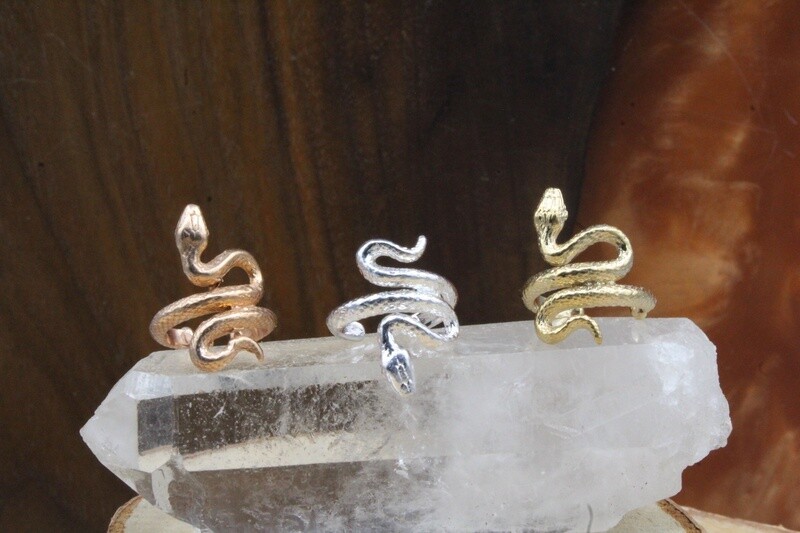 Plated Slither Ear Cuff