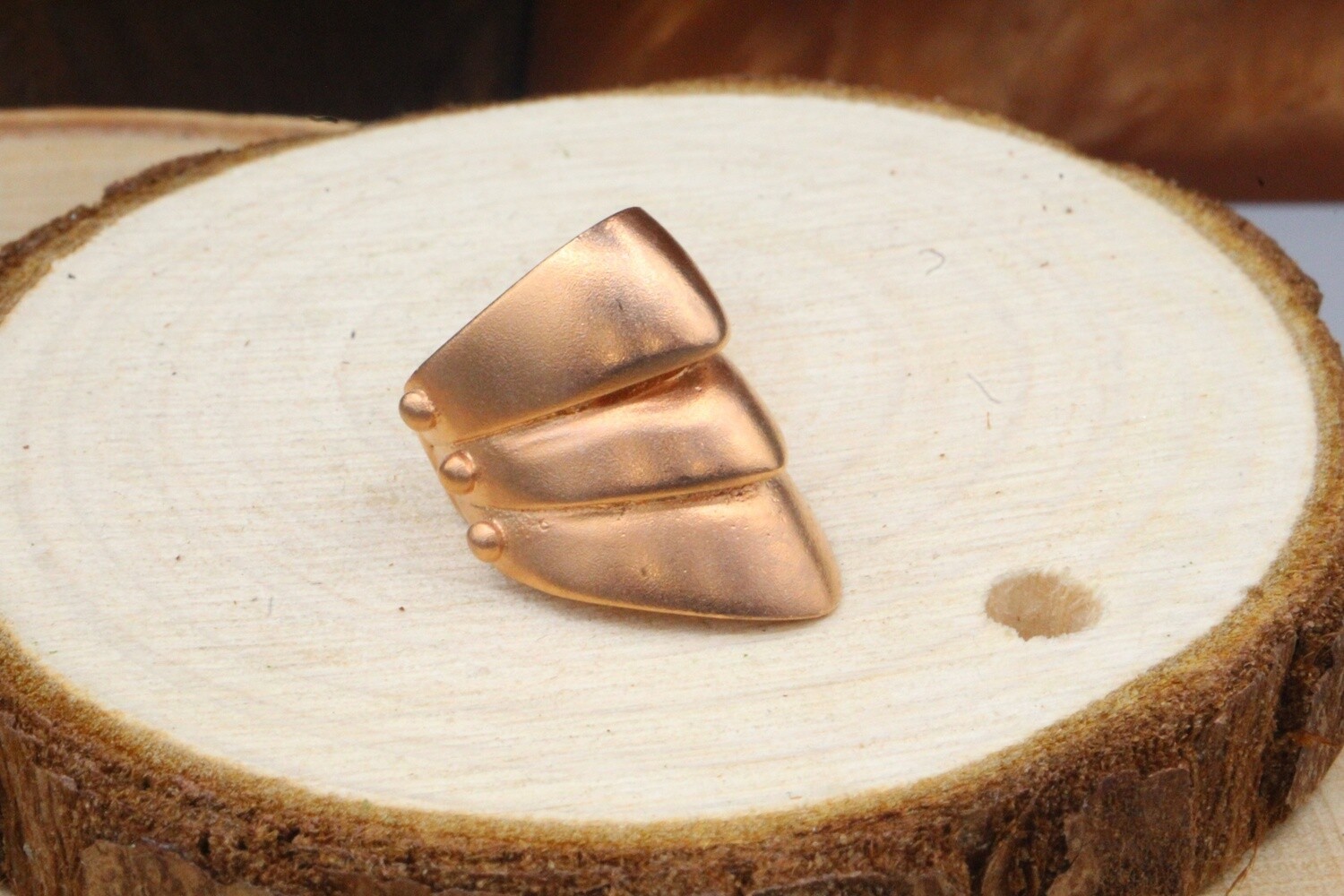 Plated Little Armored Ear Cuff, Material: Rose Gold Plated