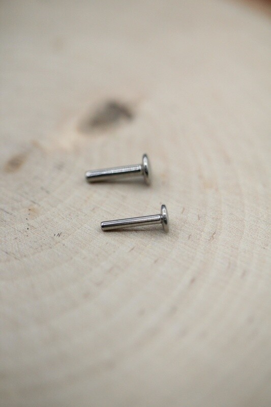 Titanium Threaded Fixed Flatback Posts