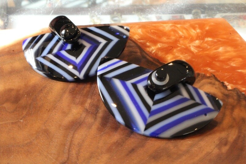 Upcycled Glass Half Moon Weights