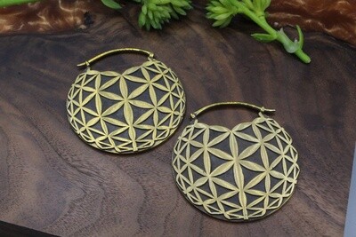 Brass Flower of Sacred Life Weights