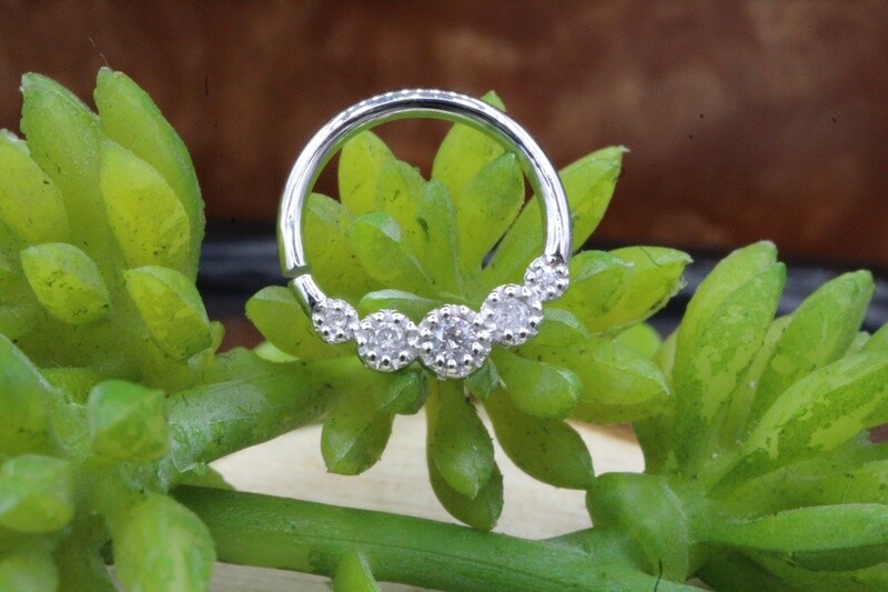 White Gold Beloved Seam Ring