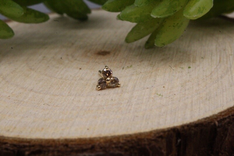 Threadless Yellow Gold Tres Mini Top