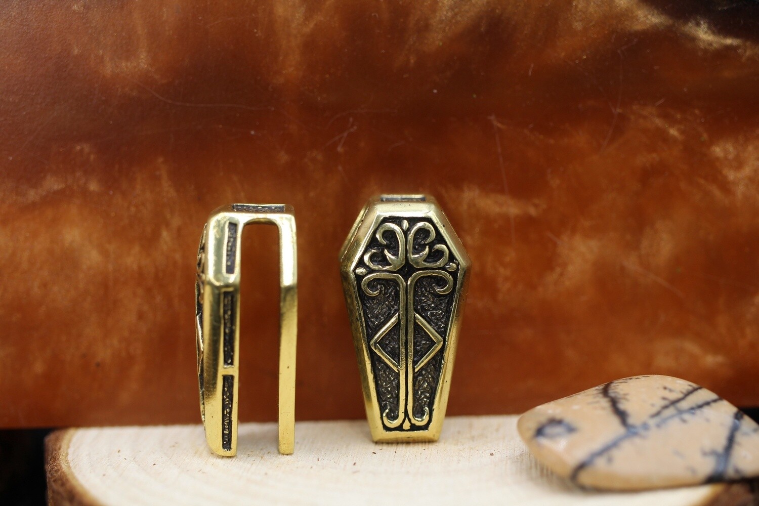 Coffin Weights, Material: Yellow Brass, Size: 00g