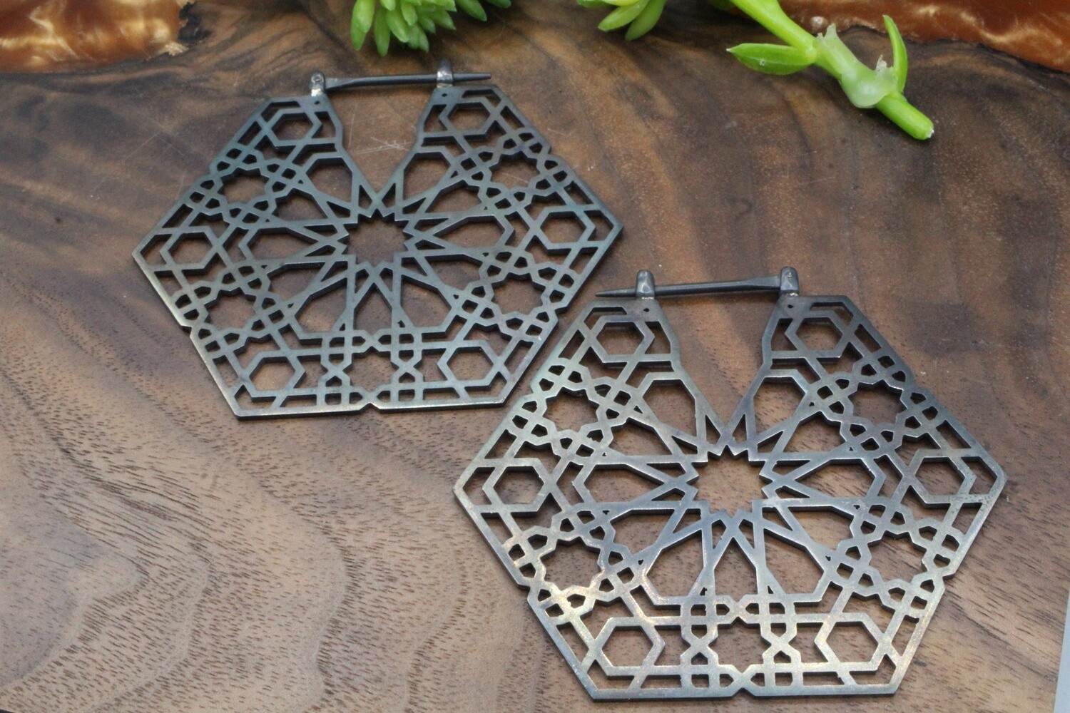 Oxidized Silver Devotion Weights, Gauge: 14g, Material: Oxidized Silver