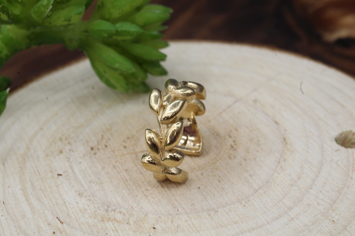 Tendril Ear Cuff, Colour: Yellow Gold Plated