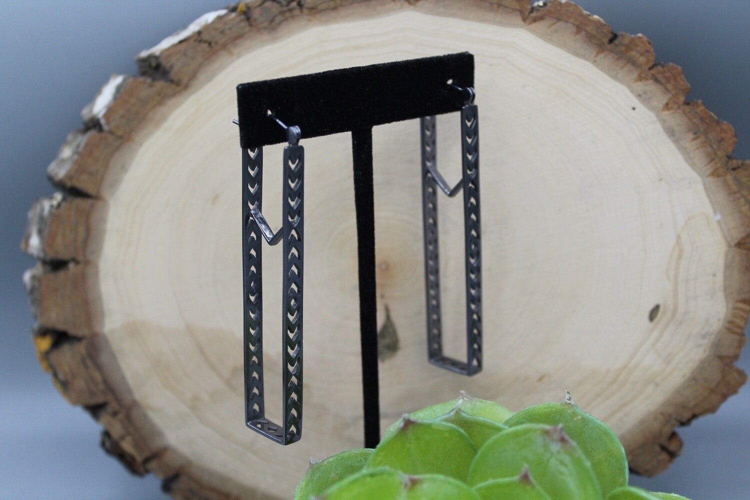 Marquesian Rectangle Hoops, Gauge: 18g