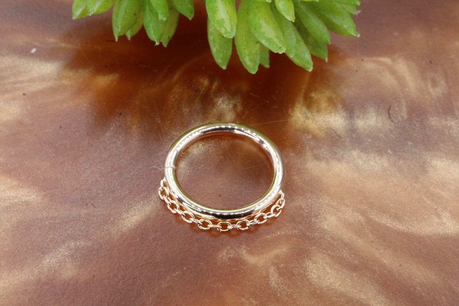 Rose Gold Bhava Seam Ring