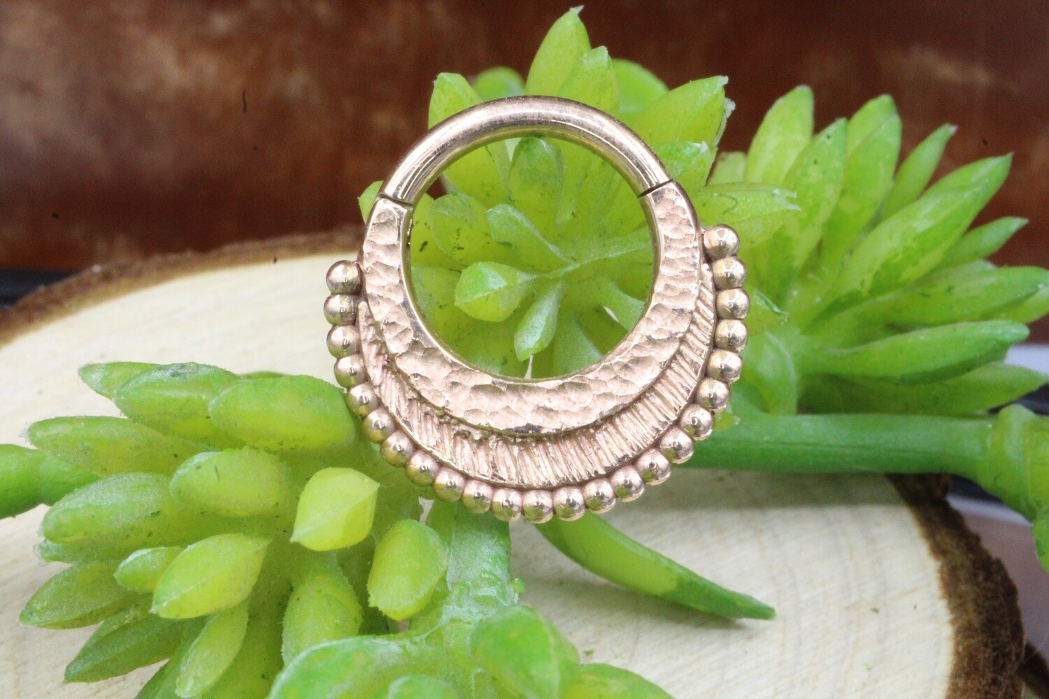 Rose Gold Warhorse Clicker, Gauge: 14g