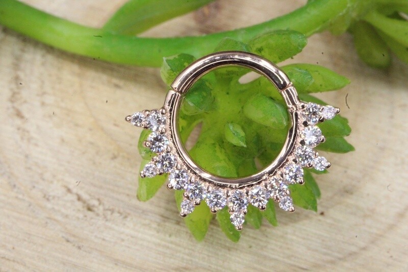 Rose Gold Regal Hinge Ring