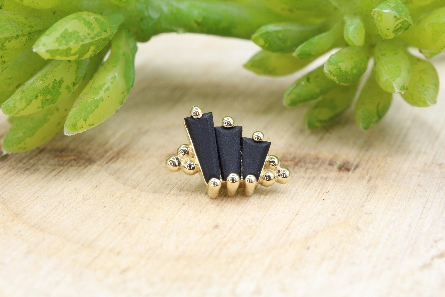 Threaded Yellow Gold Devotion