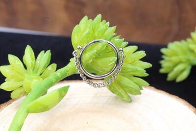 Titanium Single Chain Hinge Ring