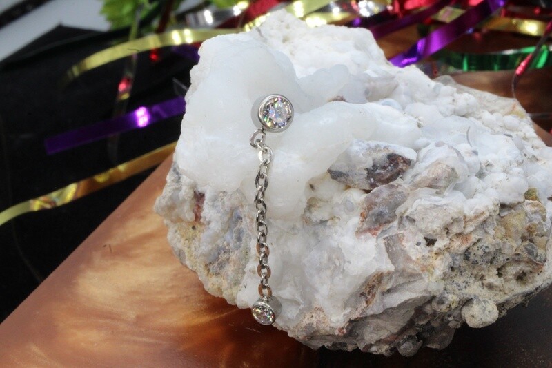 Threadless Titanium Bezel Dangle Tops