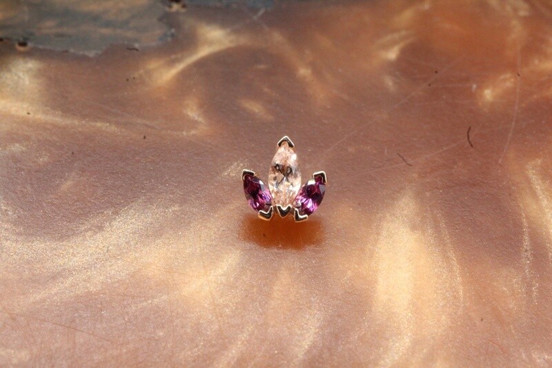 Threaded Rose Gold Mini AJ Top