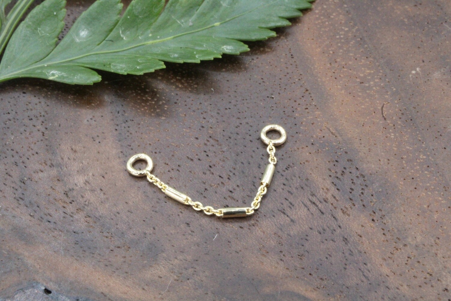Yellow Gold Ophelia Chain, Number of Chains: Single, Size: 16ga 21mm