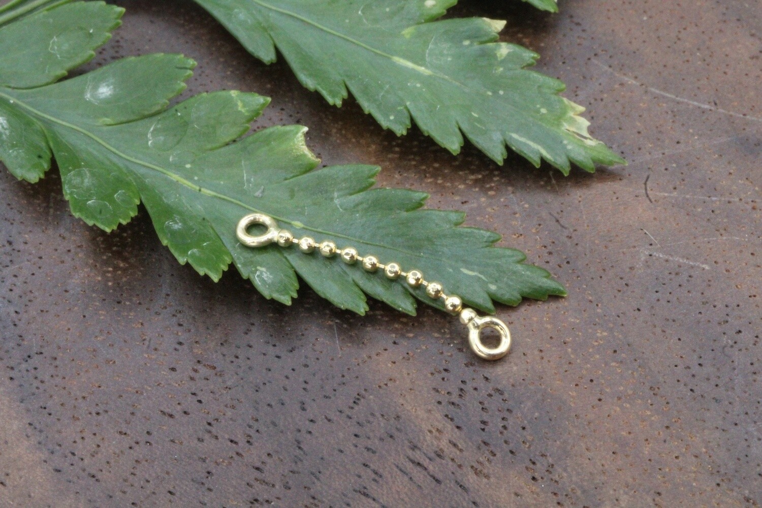 Yellow Gold Diamond Cut Bead Chain, Number of Chains: Single, Size: 18ga 1/2&#39;&#39;