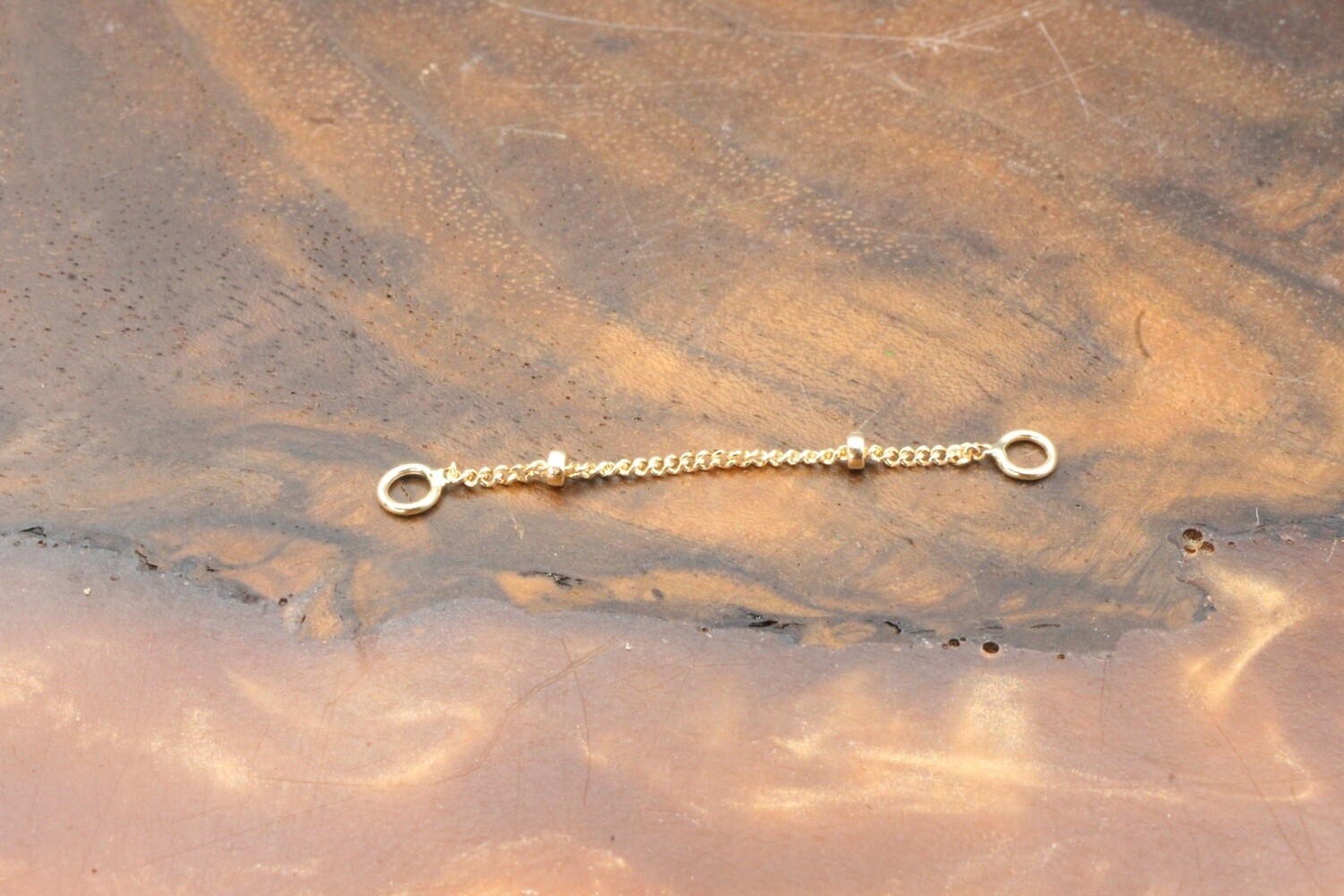 Yellow Gold Space Dust Chain, Length: 40mm