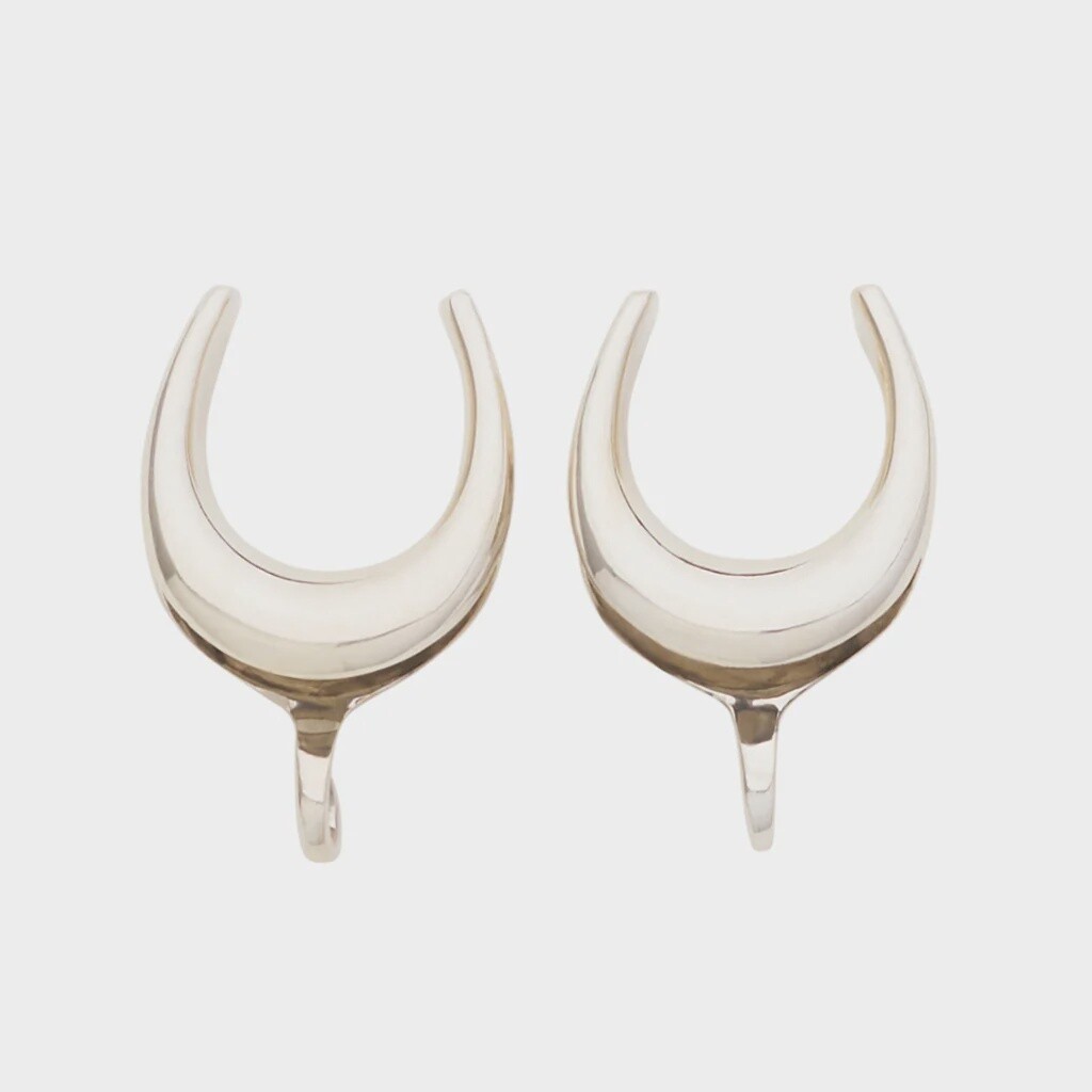 Sterling Silver Saddler Spreaders with Hooks, Gauge: 1/2&quot;