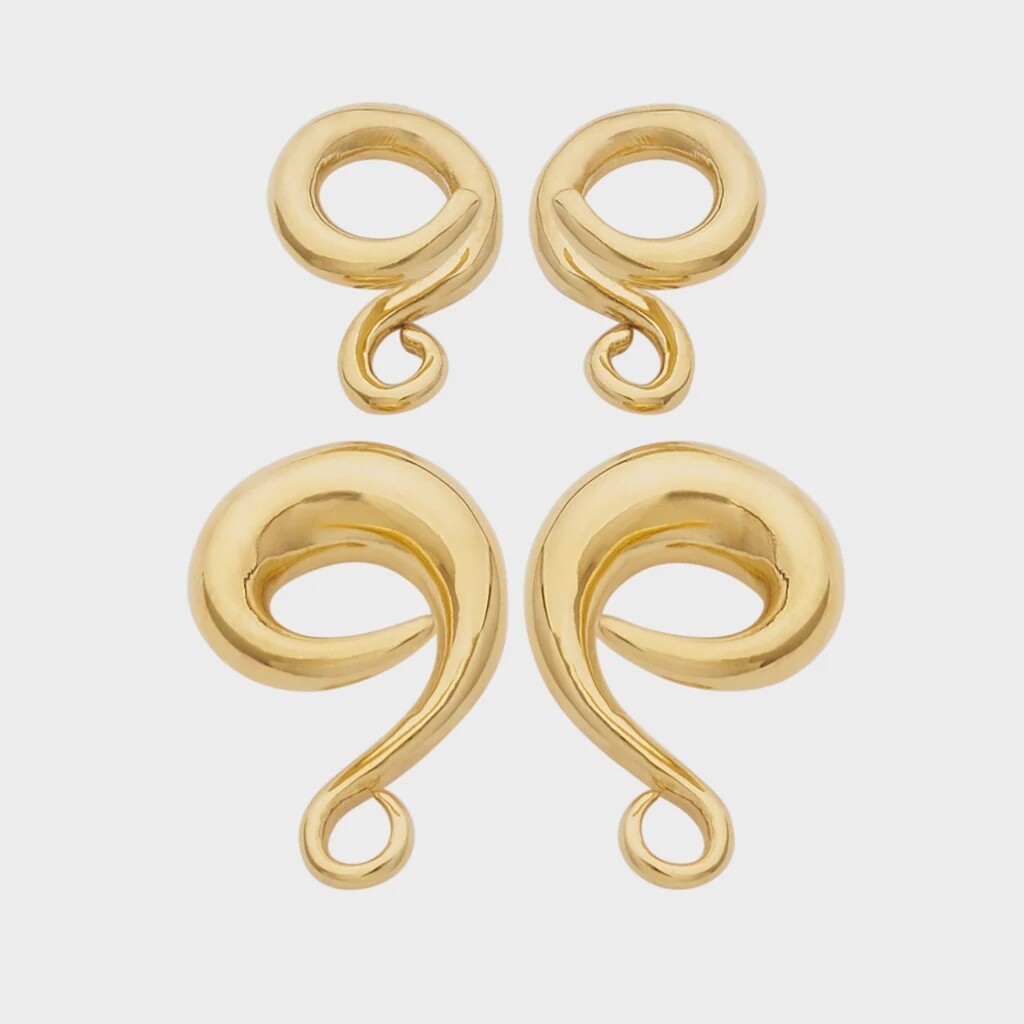 Yellow Brass Coils, Style: Classic, Gauge: 8g