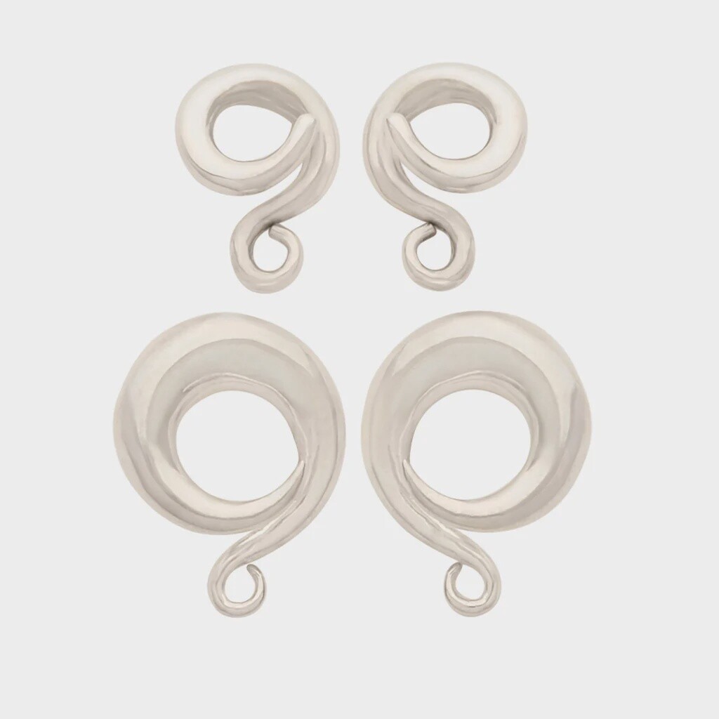 Sterling Silver Coils, Gauge: 8g, Style: Classic