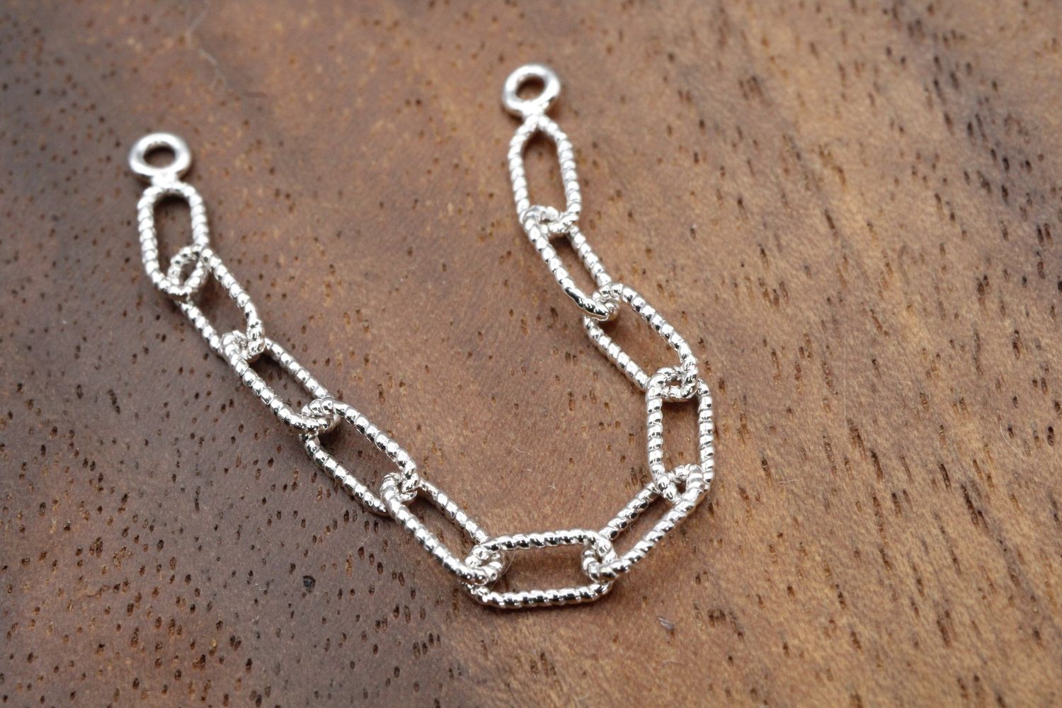 White Gold Capulet Chain, Size: 1-5/16&#39;&#39; with 16ga Jumps