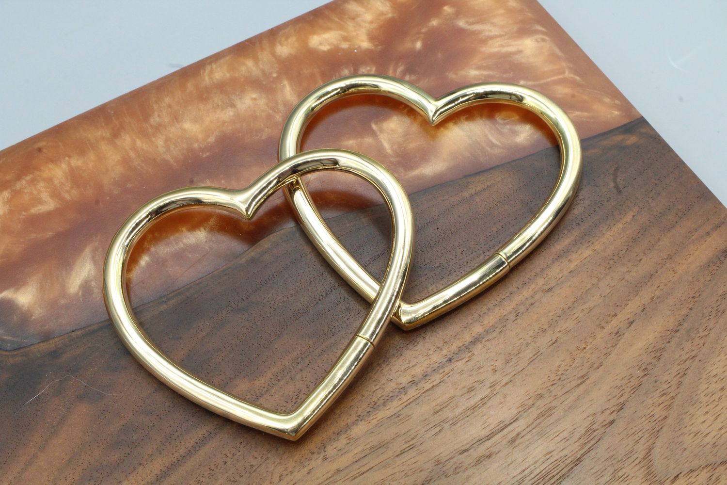 My Broken Heart Weights, Size: Medium, Material: Brass