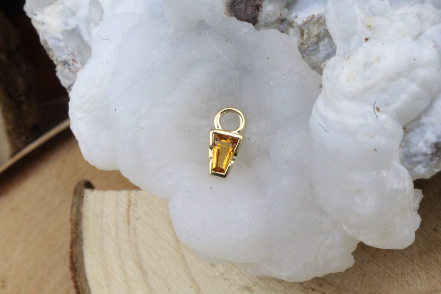 Yellow Gold Linda Tapered Charm