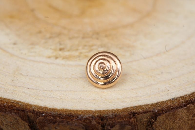 Threaded Rose Gold Concentric Disc