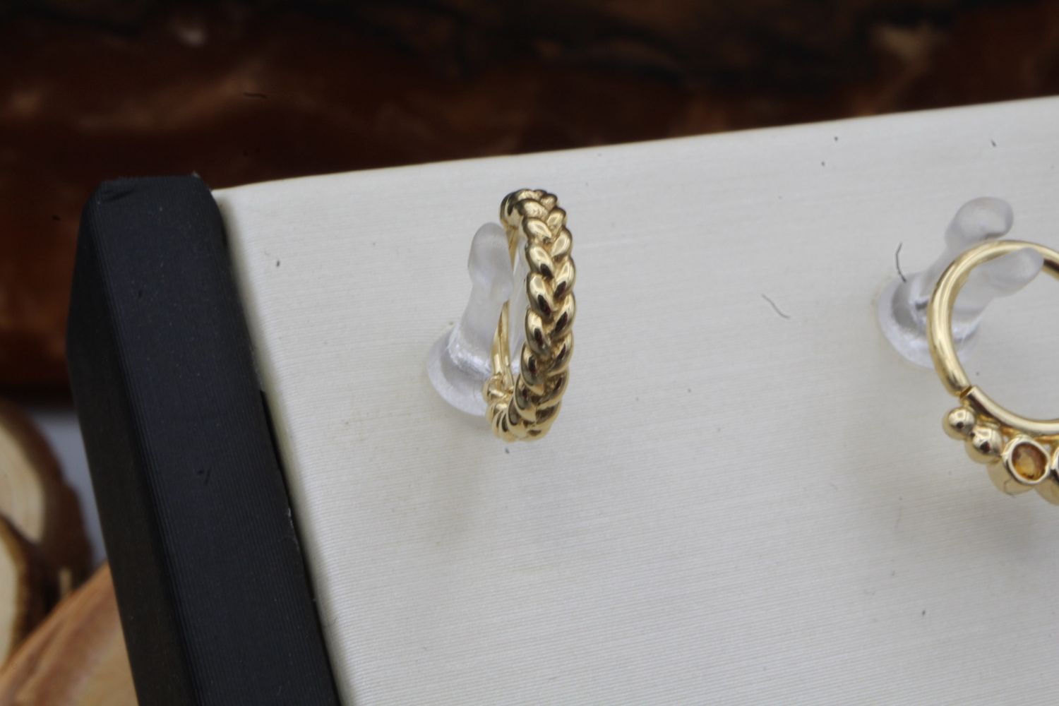 Yellow Gold Beatris Hinge Ring, Size: 18ga 5/16&#39;&#39;