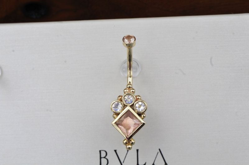 Yellow Gold Rebecka Navel Curve