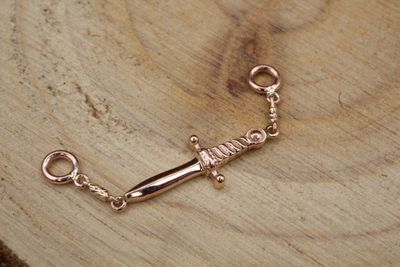 Rose Gold Slasher Dagger Chain