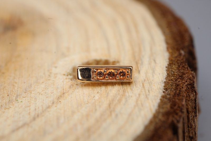 Threaded Rose Gold Small Aquila