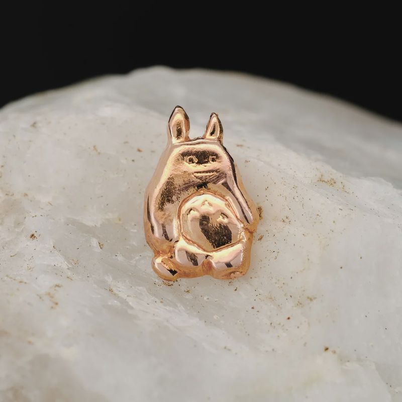 Threaded Rose Gold Totoro End