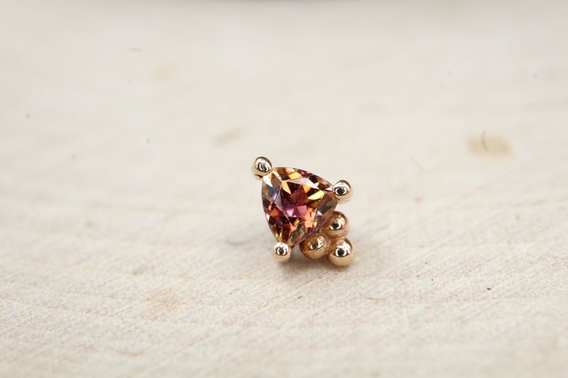 Threaded Rose Gold Timka Top