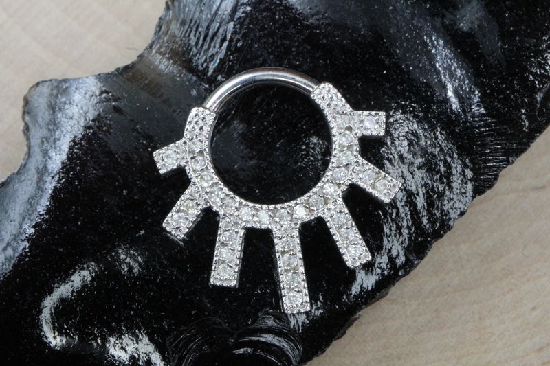 White Gold Chiara Hinge Ring
