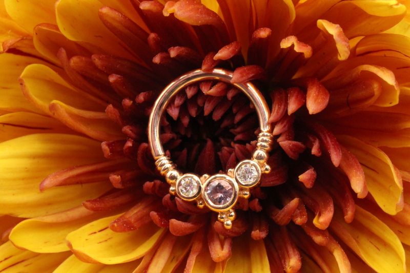 Rose Gold Sylvie Seam Ring