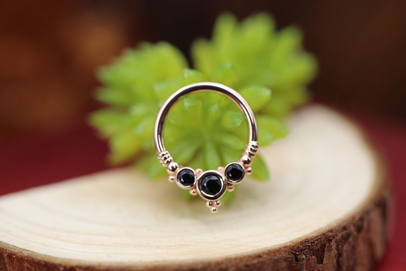 Rose Gold Sylvie Seam Ring