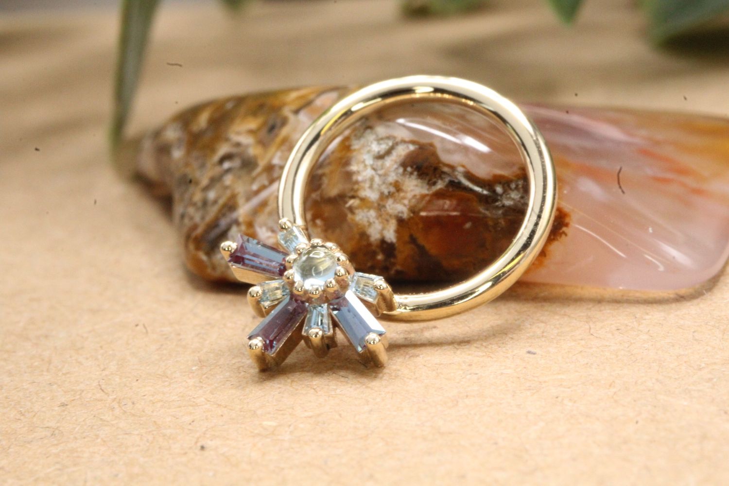 Yellow Gold Fixed Half Mininova Seam