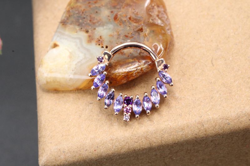 Rose Gold Skylar Hinge Ring