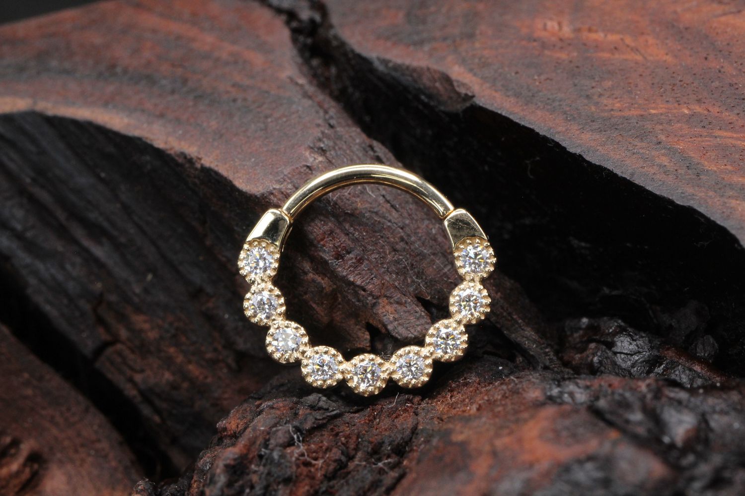Yellow Gold Marina Hinge Ring