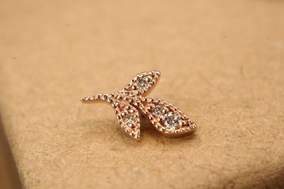 Threaded Rose Gold Wisteria Top