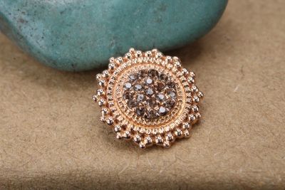 Threaded Rose Gold Parasol Top