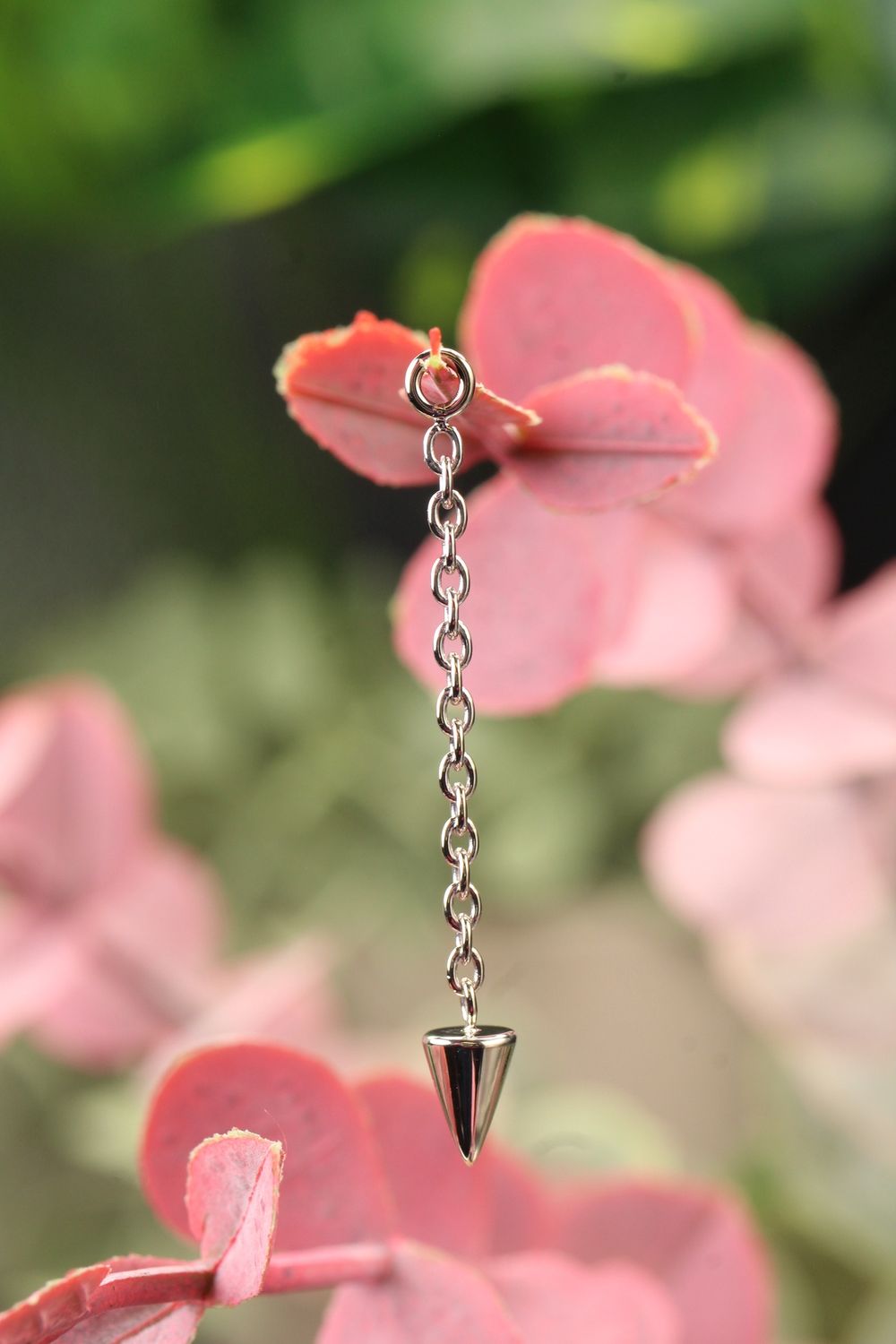 White Gold Spike Charm