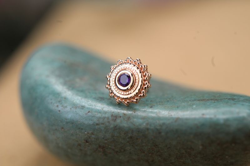 Threadless Rose Gold Round Afghan Top