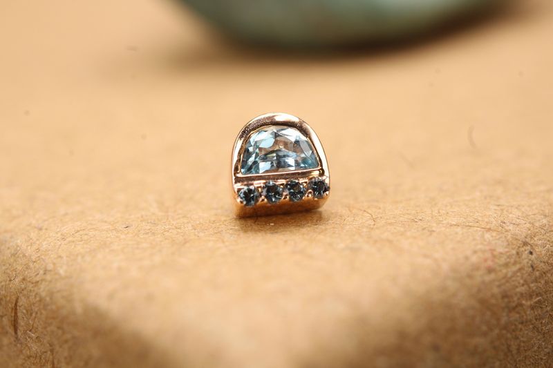 Threaded Rose Gold Cerces Top