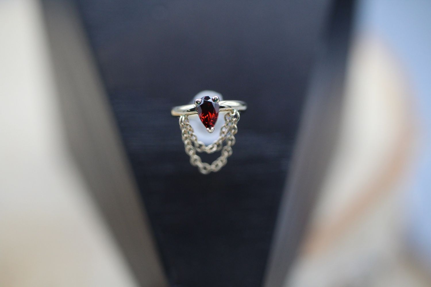 Yellow Gold Call Me! Hinge Ring, Size: 16g 1/4''