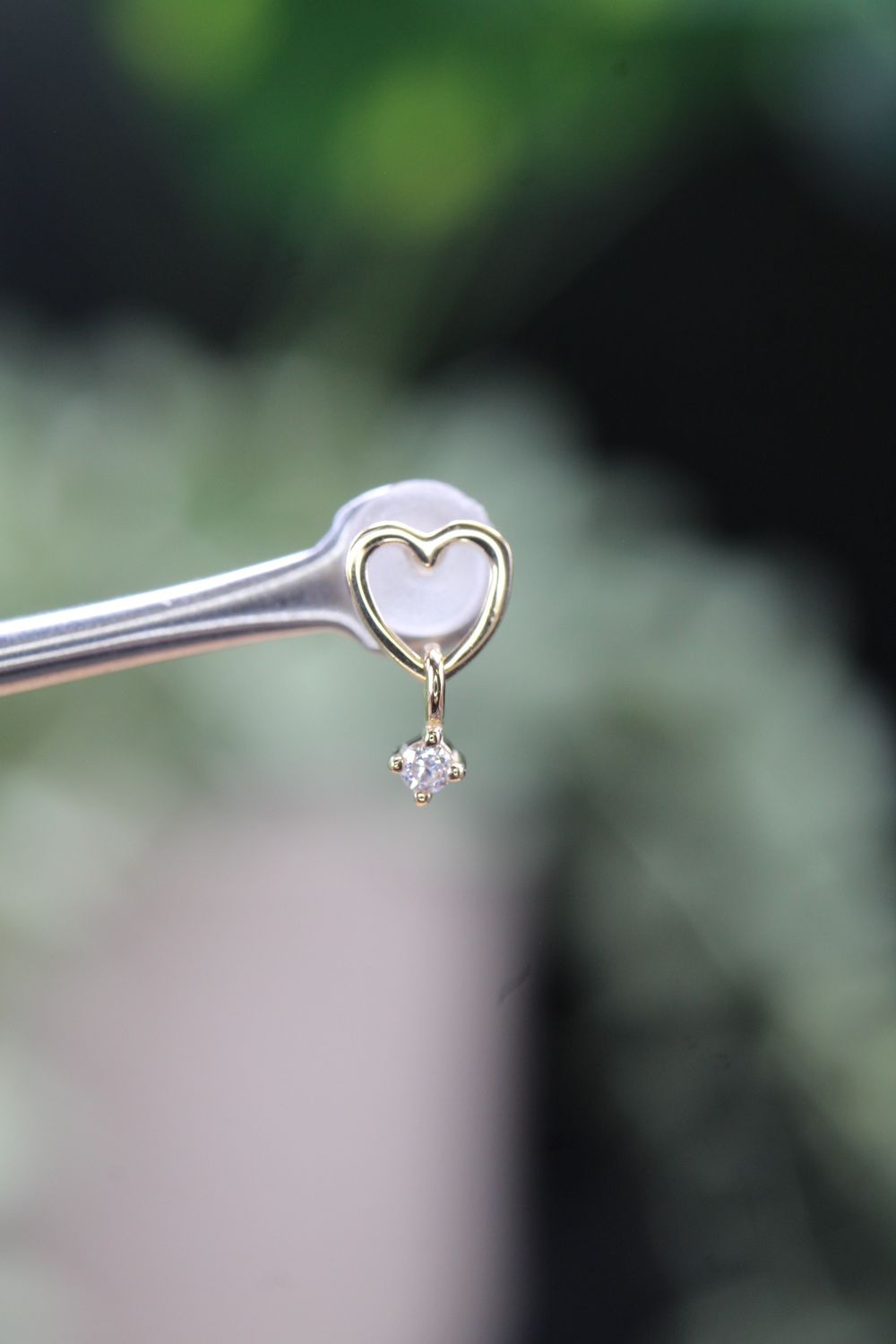 Threadless Yellow Gold Loves It Top, Stone: White CZ